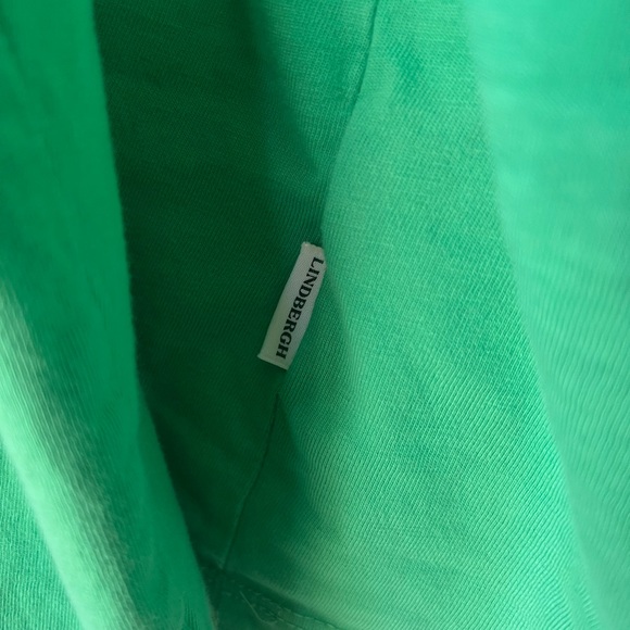 Lindbergh Organic Cotton Green Long Sleeve Shirt “Copenhagen” Logo Men’s - Picture 7 of 7